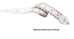 Guitar Accessories | ALEXIS RHINESTONE LEATHER GUITAR STRAP